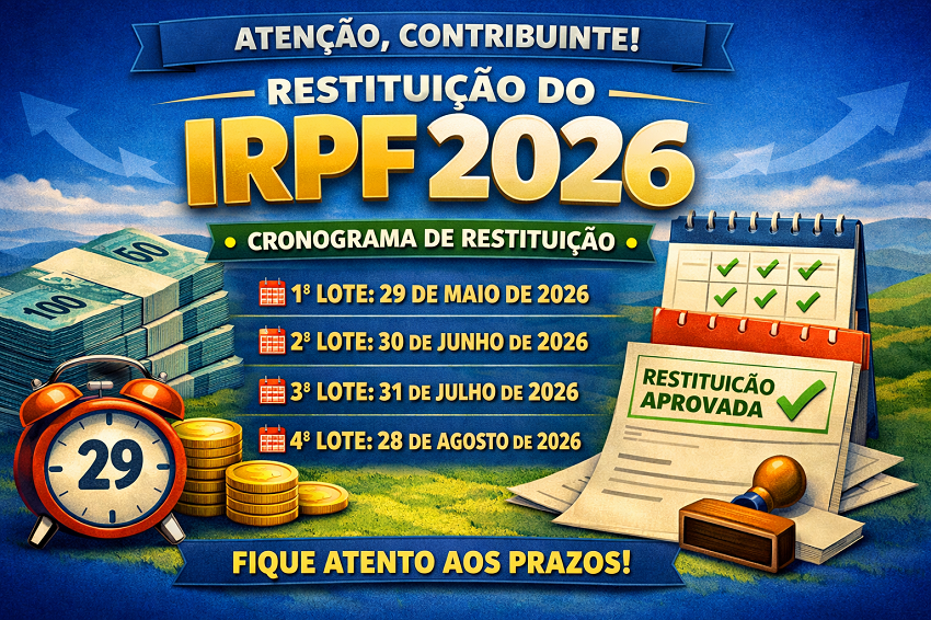 Restituição do IRPF 2026: confira o cronograma e regras de prioridade